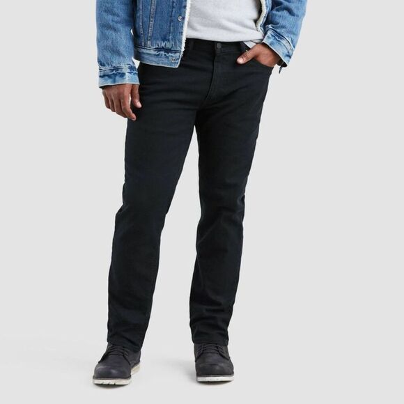 Levi's -  Men's 541 Mid Rise Athletic Fit Full Tapere Black - Picture 1 of 3